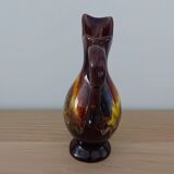 Carafe pichet Vallauris marron et jaune
