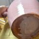 Handmade XL Circular Ceramic Abstract Vase