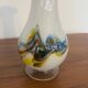 Vase type Murano blanche jaspé 