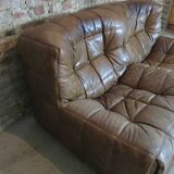 Vintage leather sofa Kashima Ligne Roset by Michel Ducaroy