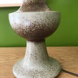 Brutalist table lamp in pyrite stone