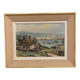 Breton landscape oil signed A. Hensel or Henset mid-20th century frame
