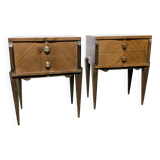 Pair of Art Deco bedside tables