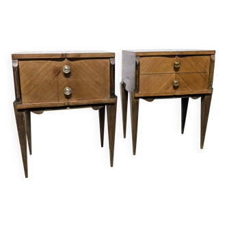 Pair of Art Deco bedside tables