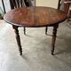 Oval walnut table