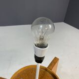 Grand lampadaire ULUV, bois et verre dépoli, Tchécoslovaquie, années 1960