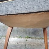 8 vintage chairs lined grey black