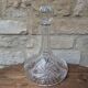 Antique cut crystal decanter with stopper.