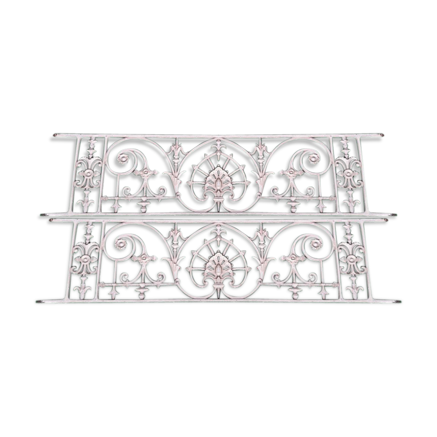 Pair bodyguards 135x31.5cm cast