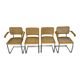 Set of 4 cane cantilever chairs and armchairs, Cesca, 1970s.