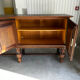 Large carved oak buffet in neo-Renaissance style, mid-20th century.