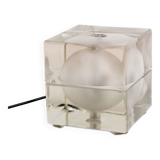 Alessandro Mendini “Cubosfera” Table Lamp Metal Crome Glass 1968 Italy