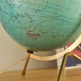 Luminous globe Taride 1960- glass world map