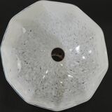 suspension with marbled opaline lampshade/vintage