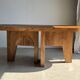 Immense solid teak table 2.10m x 1m