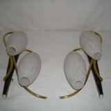 Pair of double sconces from the 50s