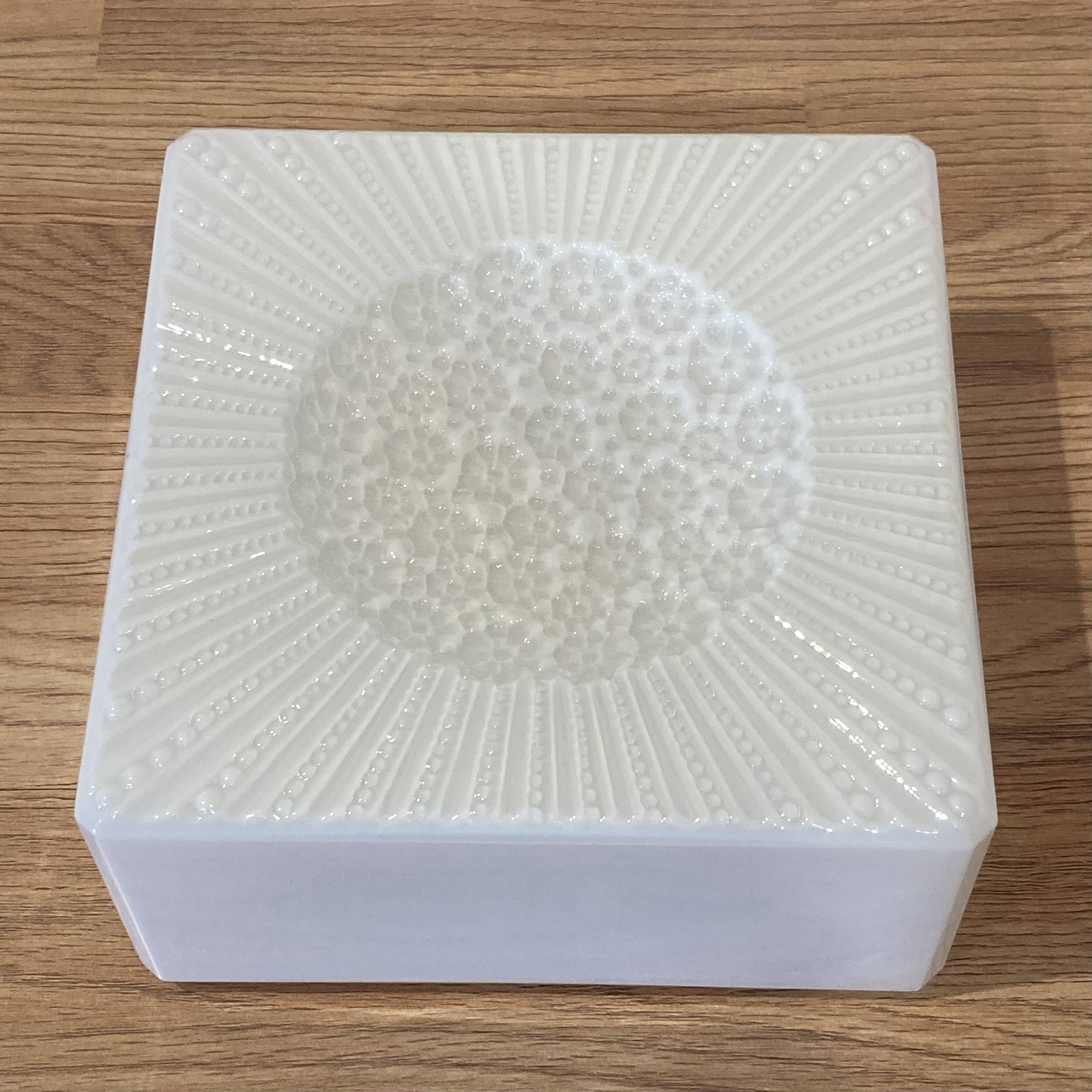 Large glass wall light, Scandinavian design, 1950s.