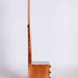 Restored ArtDeco Walnut Dressing Mirror, Revived Polish, Czechia, 1920s