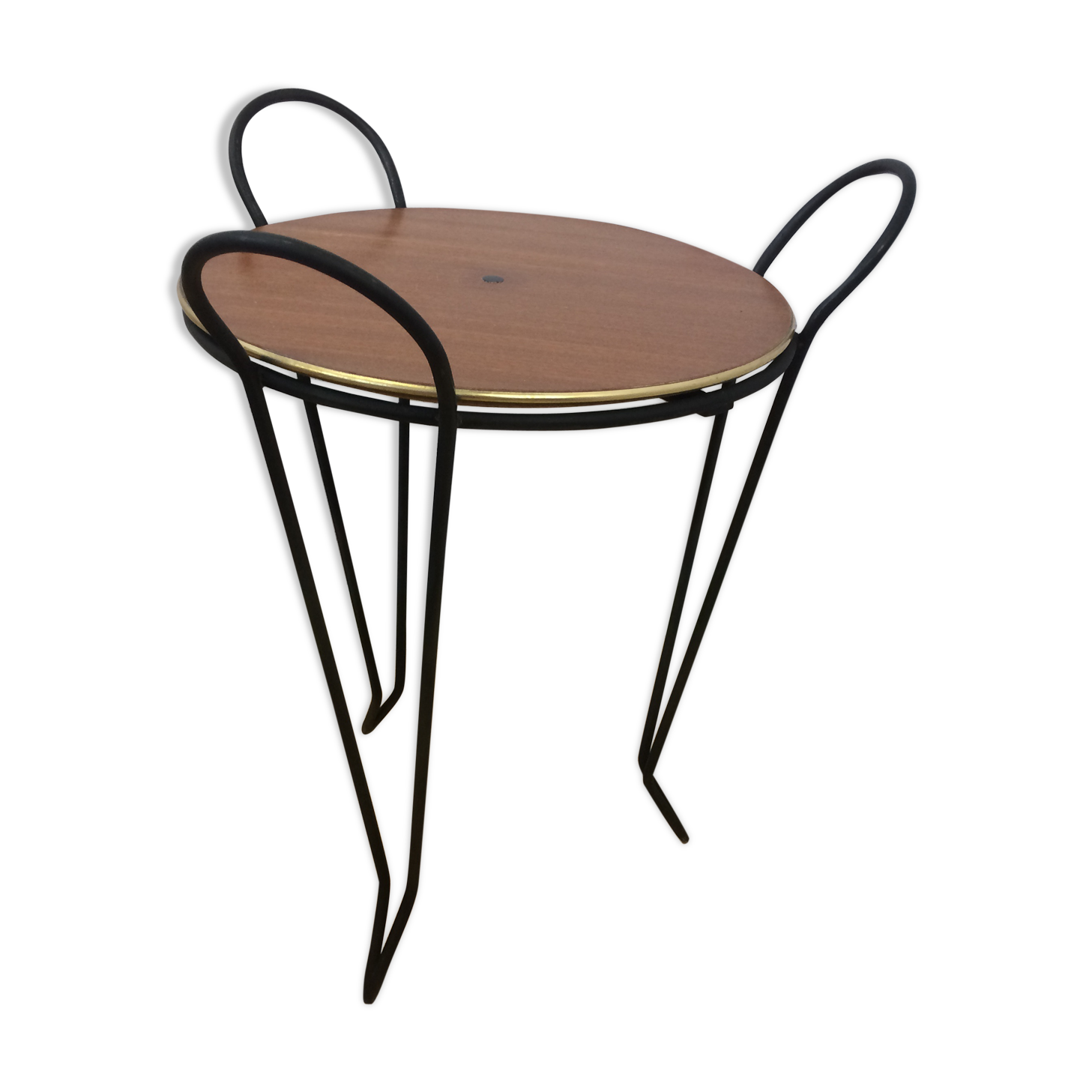 Round side table