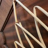 Large round rattan mirror