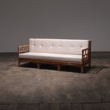 Vintage Italian Bamboo Sofa with Cushions from the 1970s