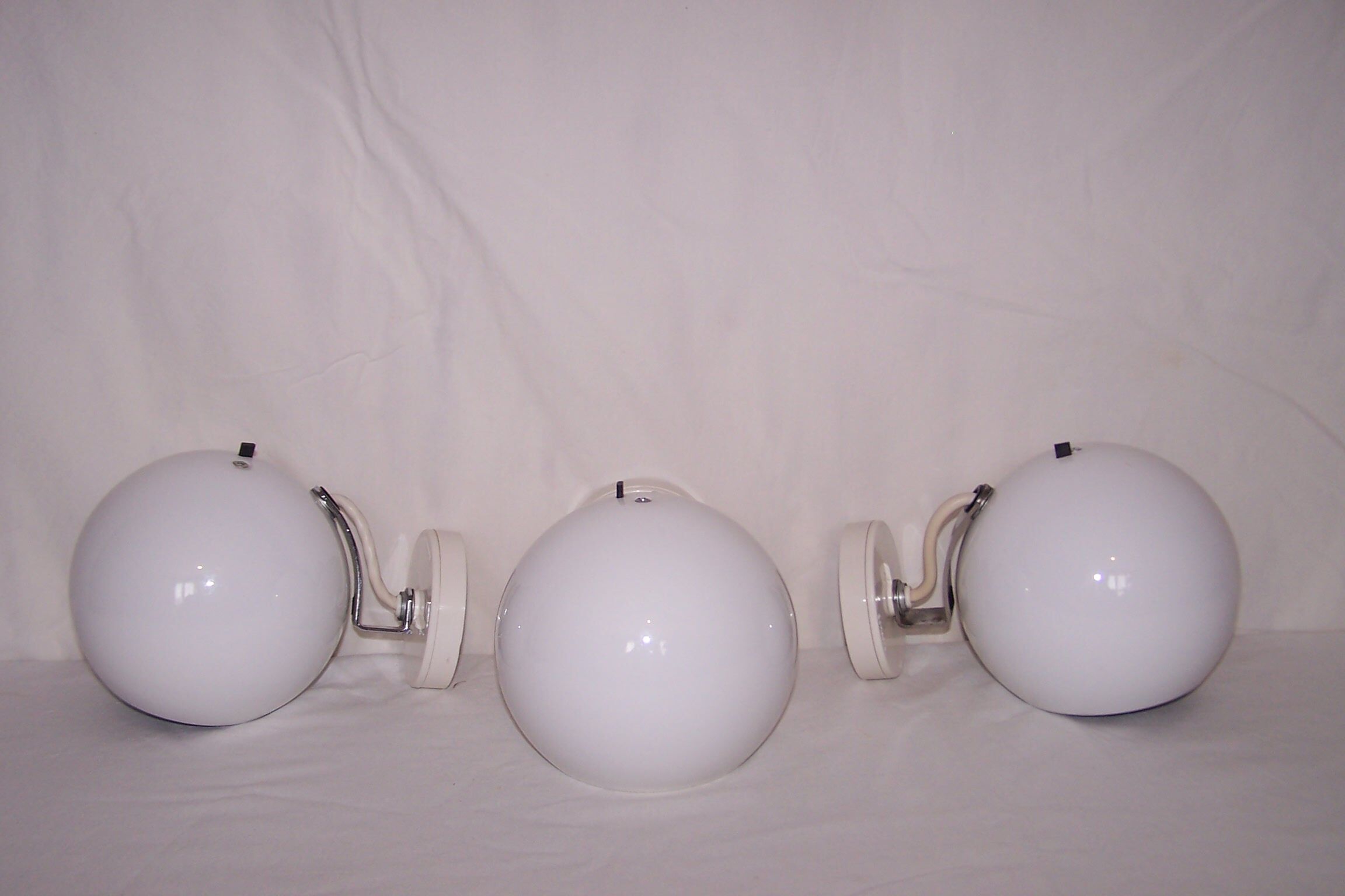 Trio of ball eye wall light concord of the 70s