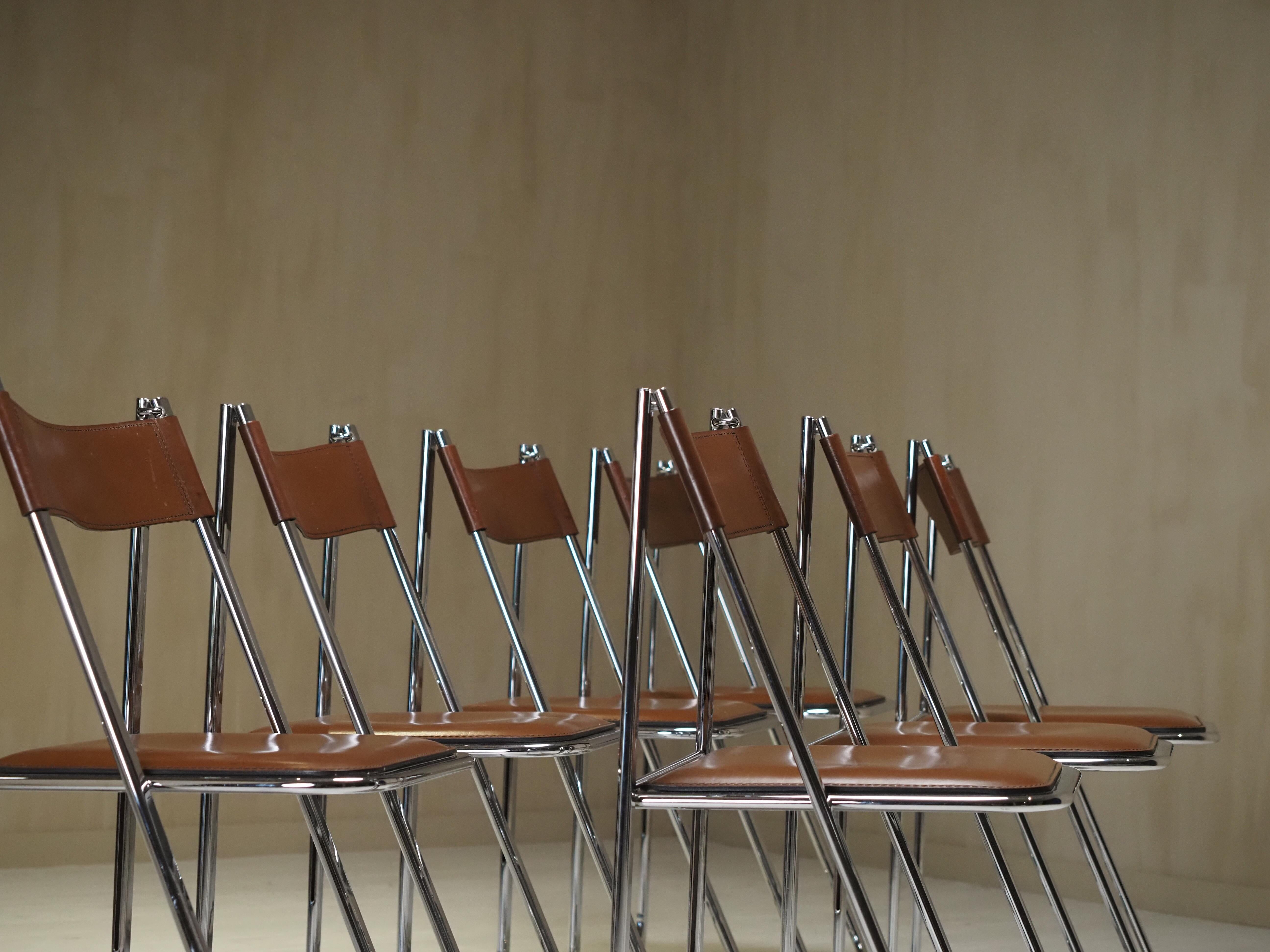 Chaises pliantes Tamara par Arrben ensemble de 7