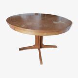 Vintage elm wood extendable table