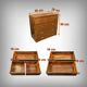 Marine commode in solid mahogany, India – 20th century