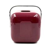Space age red Ice Bucket, Guzzini Italy, ca. 1970s