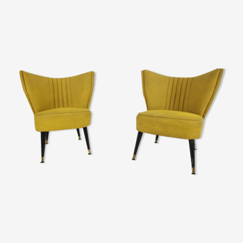 Pair of mid century cocktail chairs, 1960s