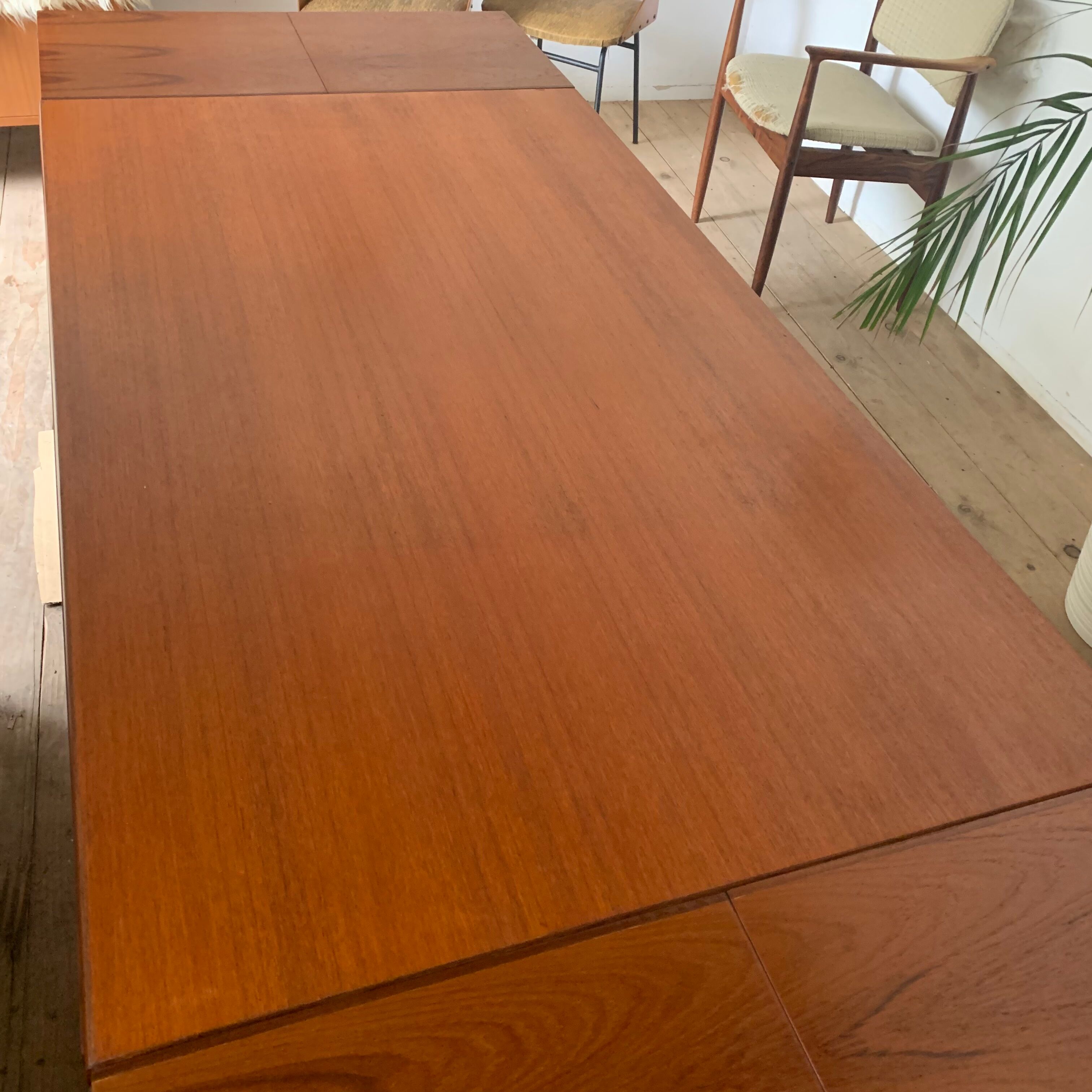 Vintage Scandinavian teak dining table