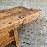 Old workbench Ott beech kitchen island or side table