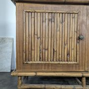 Enfilade en bambou fendu, années 60