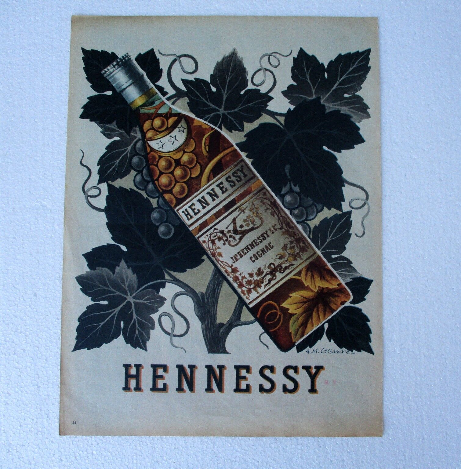 old hennessy 50s advertisement