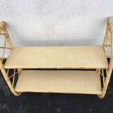 60'S rattan wall shelf