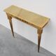 Louis XVI Style Gold-Toned Wall Console with Onyx Marble Top, Italy, 20th C