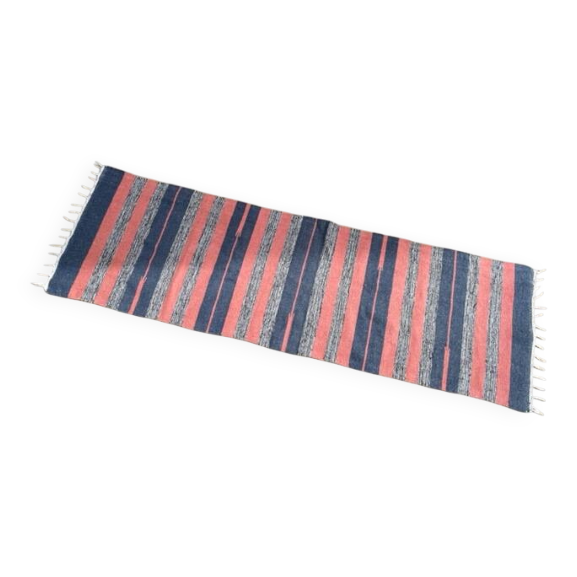 VINTAGE 80s Cotton Kilim RUG