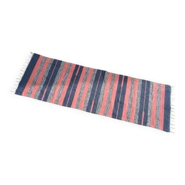 VINTAGE 80s Cotton Kilim RUG