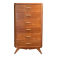 Vintage chest of drawers with compass feet 1960 H112