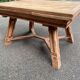 Renovated 1930s Spanish extendable dining table in oak.