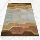 Mid-Century Modern Space Age Italian Wool Rug with Geometric Pattern, 1970s