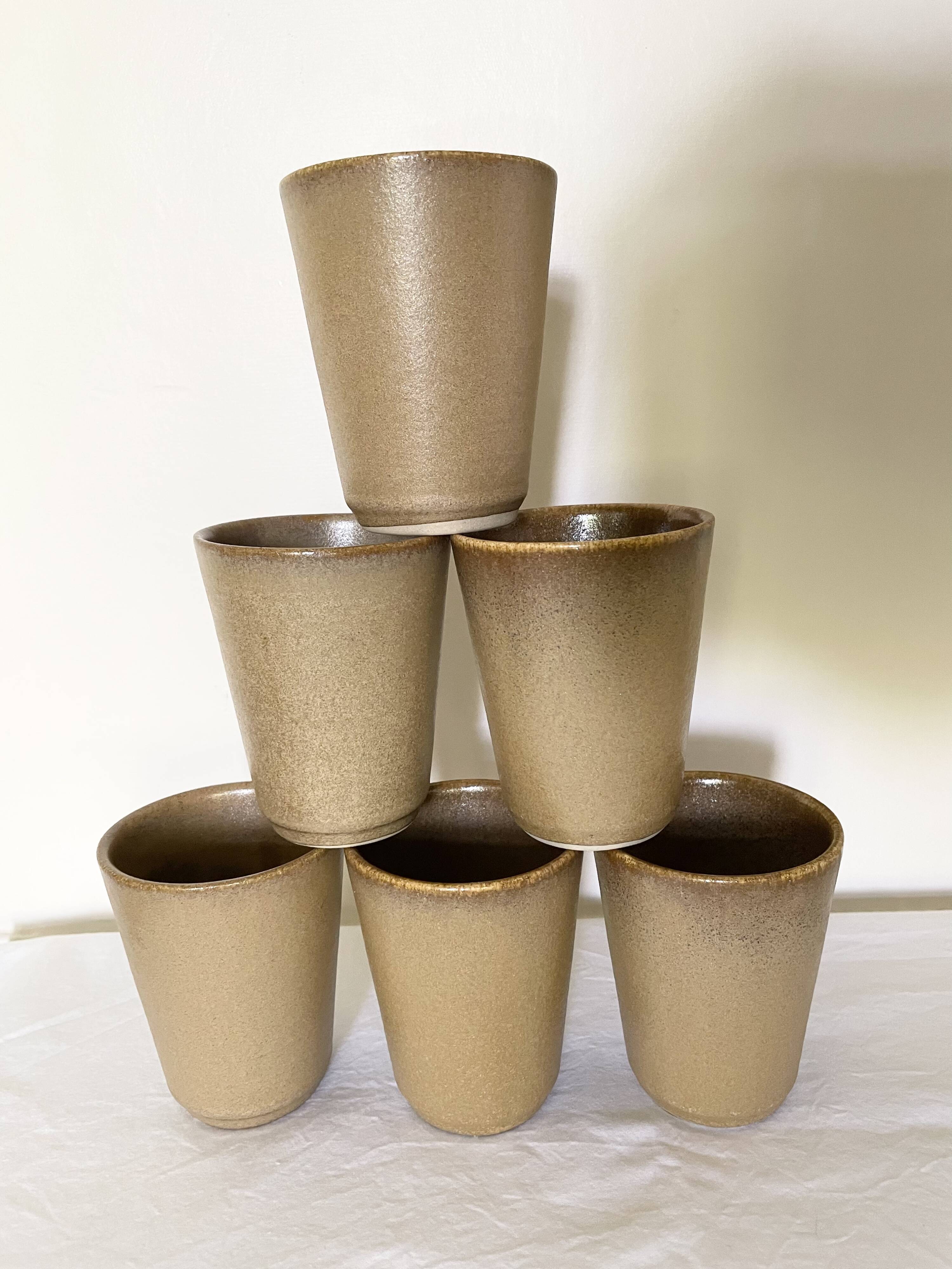 Digoin stoneware mugs