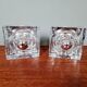 Pair of Ice Cube wall sconces in transparent bubbled glass, 1970s.