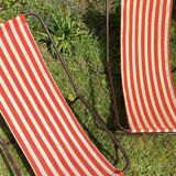 Vintage portable and removable deckchair