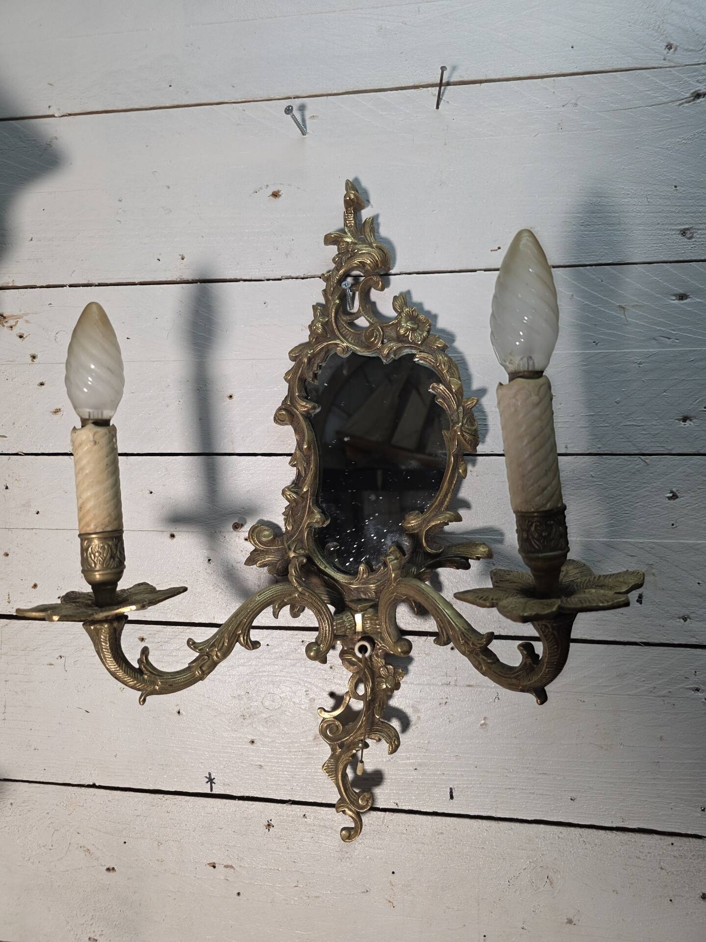 Applique miroir style Louis XV 