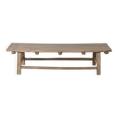 Zhuomian – Table basse avec plateau ancien en orme n°1