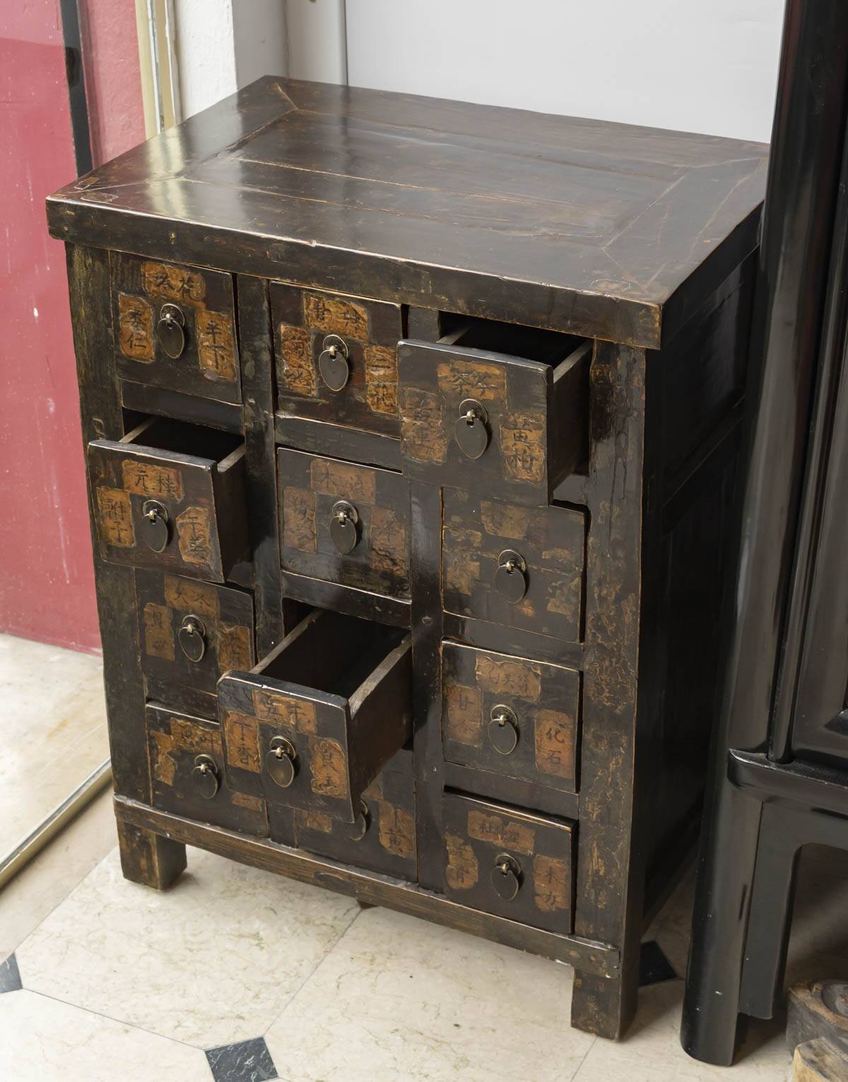 Antique Chinese apothecary cabinet