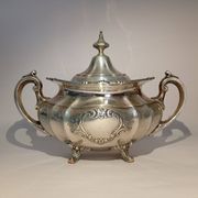 Reed & Barton Solid Sterling Silver Sugar Bowl & Creamer 790 grams