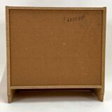 Antique 3 Drawer Chest of Drawers - Pitchpin and Leather - Vintage 70's - Scandinavian Style